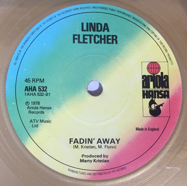 Linda Fletcher : Hush (7", Single, Ltd, Gol)