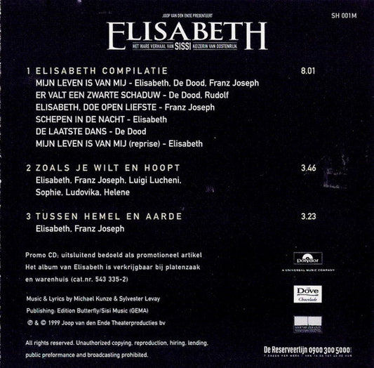 Michael Kunze En Sylvester Levay : Elisabeth - Exclusieve Mini-CD (CD, Promo)