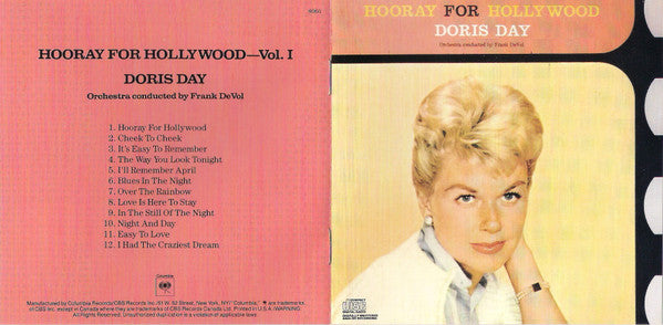 Doris Day : Hooray For Hollywood - Vol. 1 (CD, Album, RE)