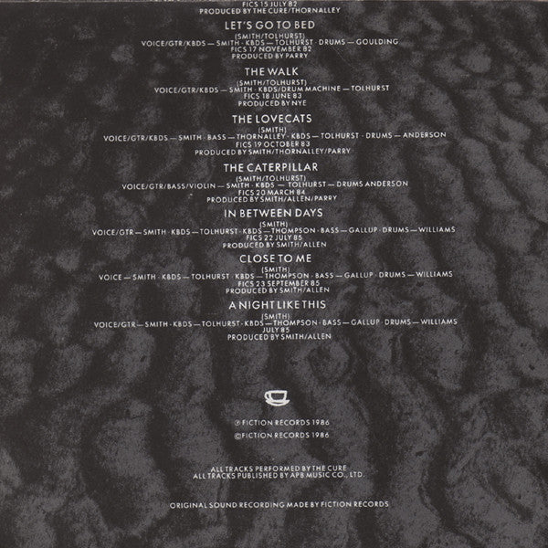 The Cure : Staring At The Sea - The Singles (CD, Comp, RP)