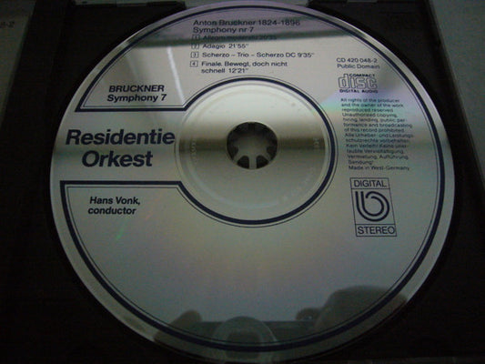 Anton Bruckner, Hans Vonk , Conductor - Residentie Orkest : Symphony 7 (CD, RE)