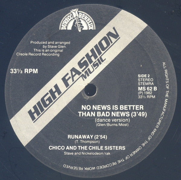 Chico And The Chile Sisters : No News Is Better Than Bad News / Runaway (12")