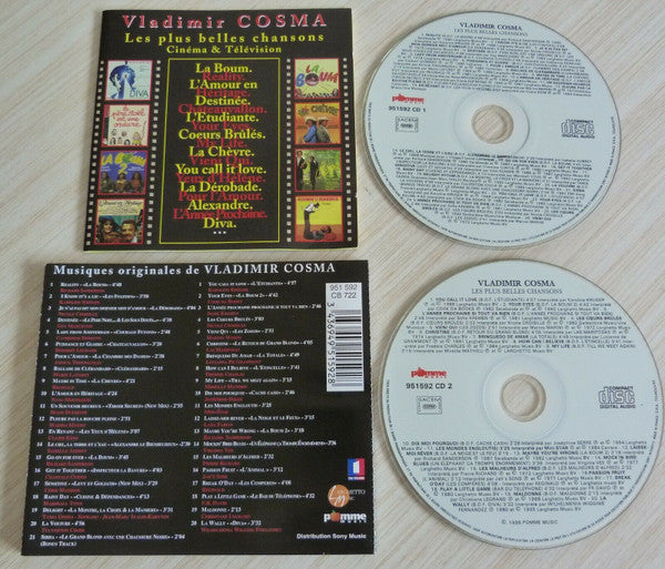 Vladimir Cosma : Les Plus Belles Chansons Cinéma & Télévision (2xCD, Comp)