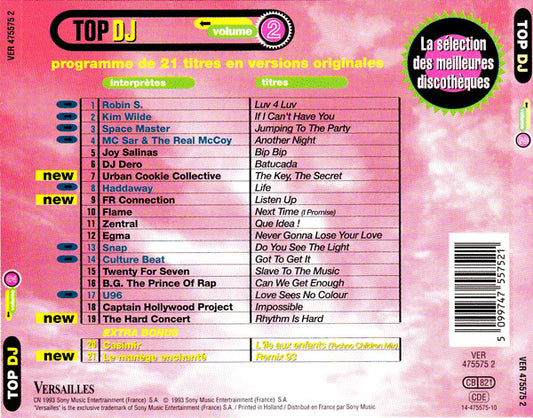 Various : Top DJ Volume 2 (CD, Comp, P/Mixed)