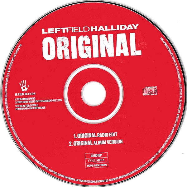 Leftfield, Toni Halliday : Original (CD, Single, Promo)