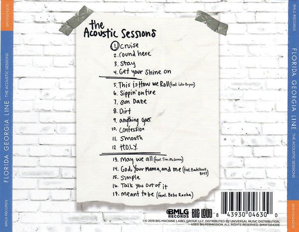 Florida Georgia Line : The Acoustic Sessions (CD, Album)