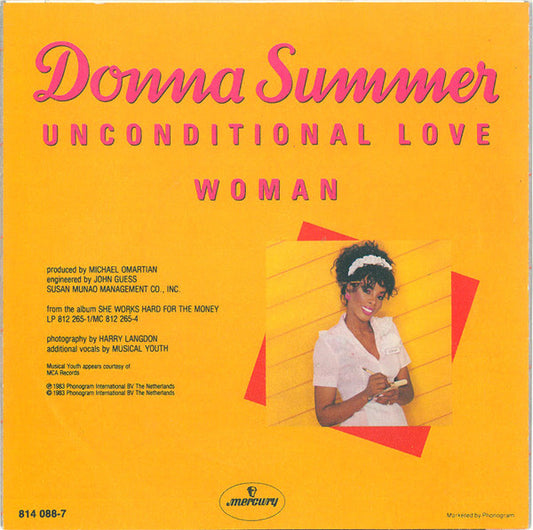 Donna Summer : Unconditional Love (7", Single)