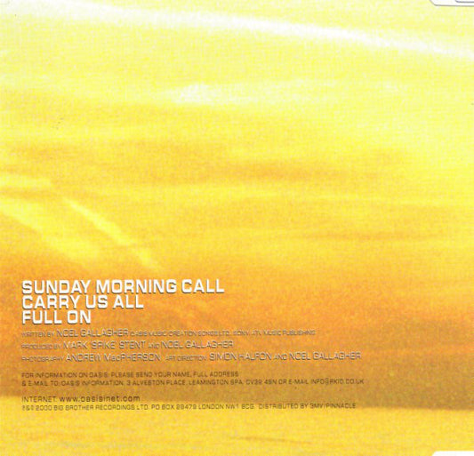 Oasis (2) : Sunday Morning Call (Minimax, Single)