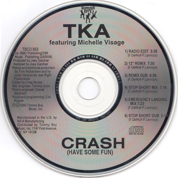 TKA Featuring Michelle Visage : Crash (Have Some Fun) (CD, Maxi)