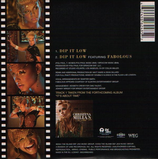 Christina Milian : Dip It Low (CD, Single, Car)