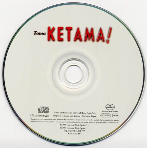 Ketama (2) : Toma Ketama! (CD, Album)