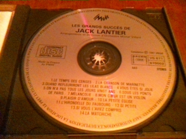 Jack Lantier : Les Grands Succès (CD, Comp)