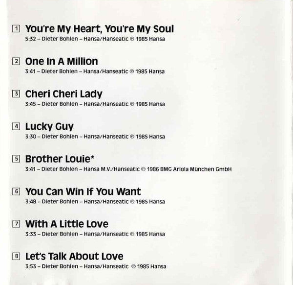 Modern Talking : You're My Heart, You're My Soul (CD, Comp)