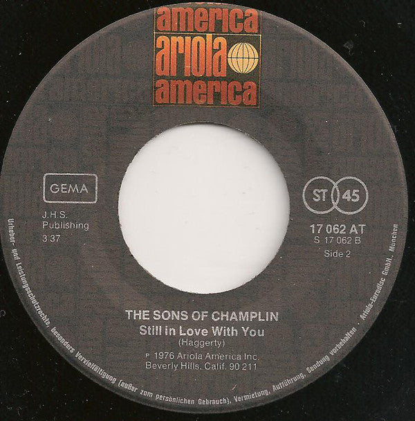 The Sons Of Champlin : Hold On (7", Single)
