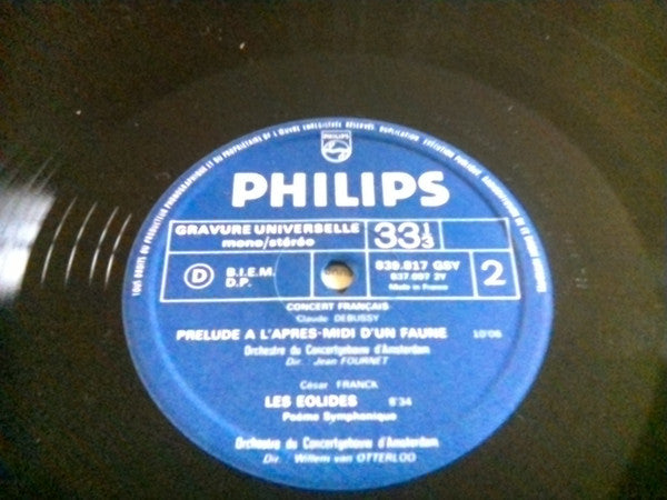 Maurice Ravel / Claude Debussy / Hector Berlioz / César Franck, Concertgebouworkest, Eduard van Beinum / Jean Fournet : Boléro/ Prélude A L'Après-Midi D'Un Faune (LP, Comp)