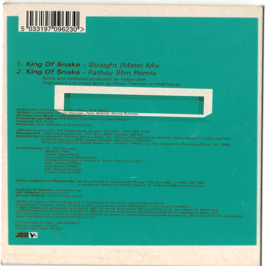Underworld : King Of Snake (CD, Single, Enh)