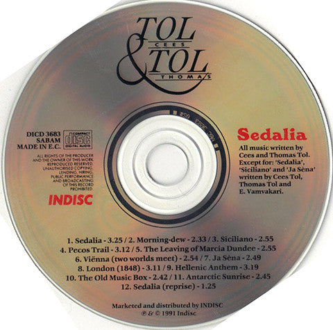 Tol & Tol : Sedalia (CD, Album)