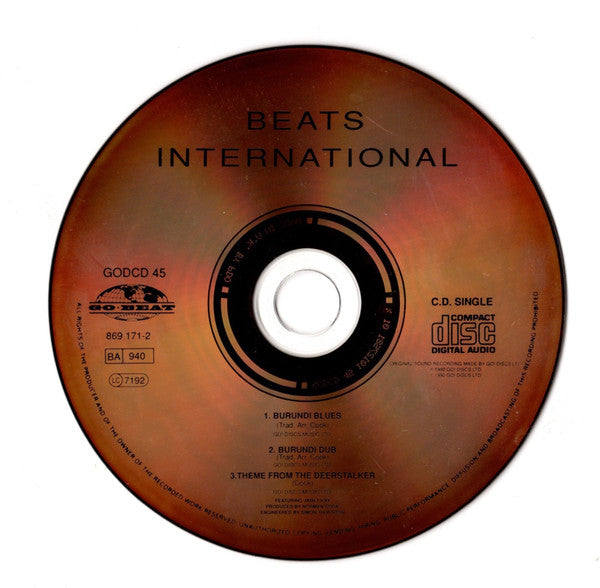 Beats International : Burundi Blues (CD, Single)