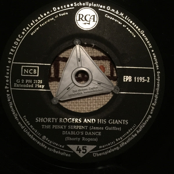 Shorty Rogers And His Giants : Shorty Rogers And His Giants (7", EP, Mono)