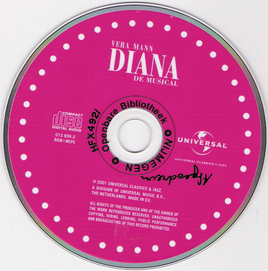 Vera Mann : Diana, De Musical (CD)