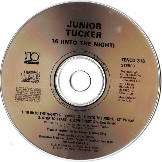 Junior Tucker : 16 (Into The Night) (CD, Single, Sli)