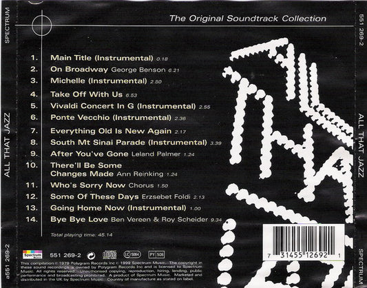 Various : All That Jazz (The Original Soundtrack Collection) (CD, Album, RE)