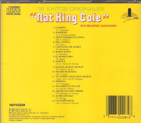 Nat King Cole : Sus Mejores Canciones (CD, Comp)