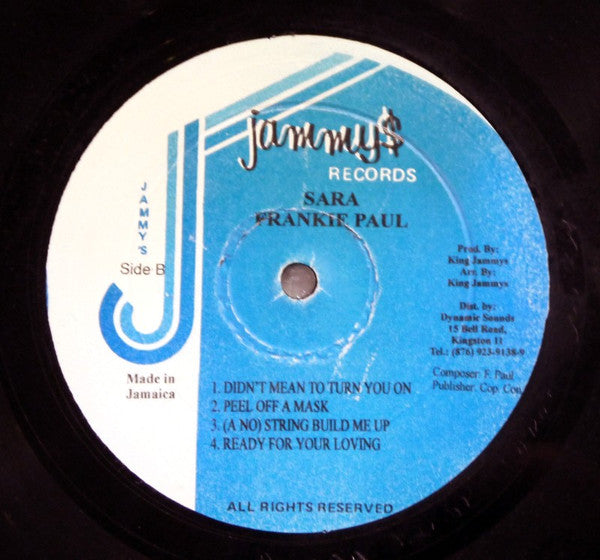 Frankie Paul : Sara (LP, Album)