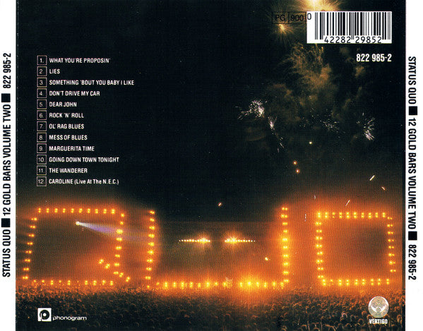 Status Quo : 12 Gold Bars Volume II (CD, Comp, RE)