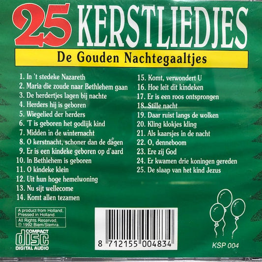 De Gouden Nachtegaaltjes : 25 Kerstliedjes (CD)