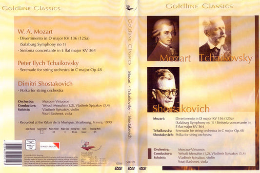 Wolfgang Amadeus Mozart, Pyotr Ilyich Tchaikovsky, Dmitri Shostakovich : Goldline Classics (DVD-V)