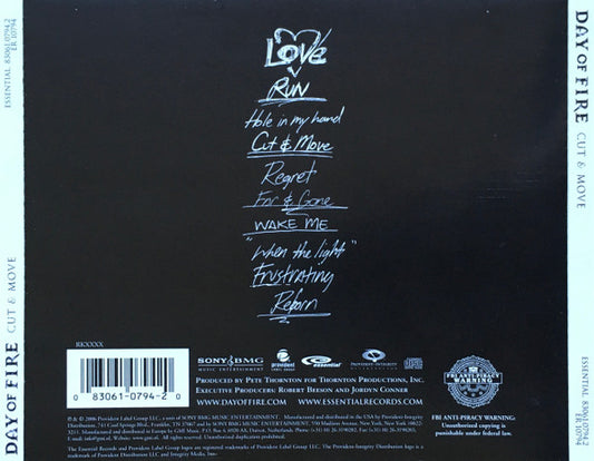 Day Of Fire : Cut & Move (CD, Album)