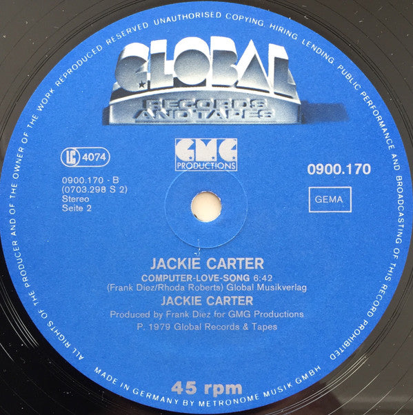 Jackie Carter : Stay For The Night (12", Ltd)