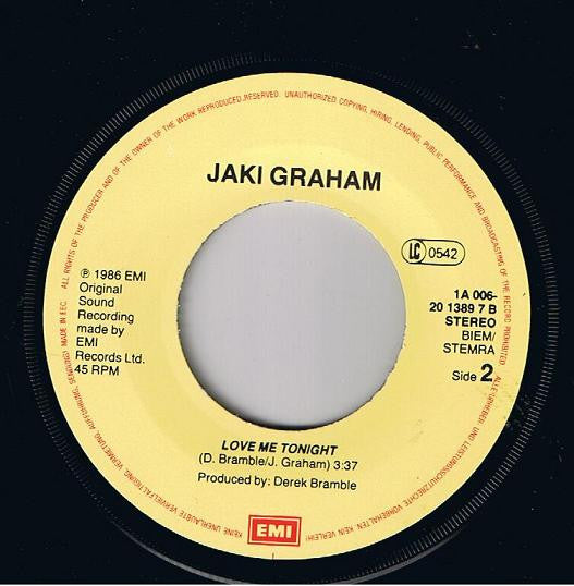 Jaki Graham : Breaking Away (7", Single)