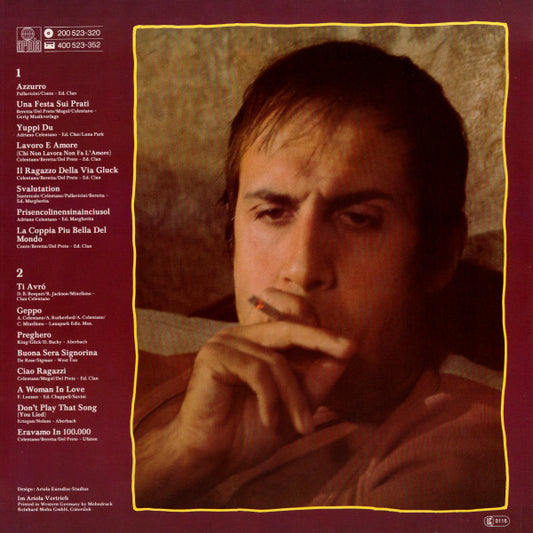 Adriano Celentano : Europa Tour (LP, Comp)