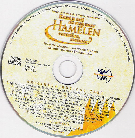 Various : Kunt U Mij De Weg Naar Hamelen Vertellen, Meneer? (CD)