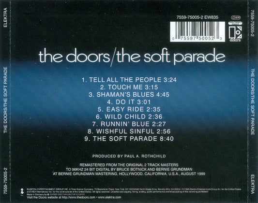 The Doors : The Soft Parade (CD, Album, RE, RM, RP, WME)