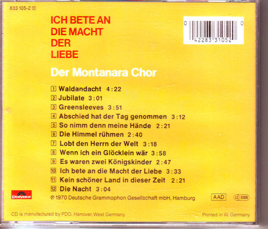 Montanara Chor : Ich Bete An Die Macht Der Liebe (CD, Album, RE)