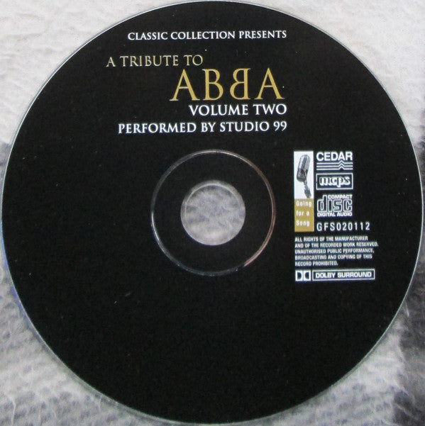 Studio 99 : Studio 99 Perform A Tribute To Abba Volume 2 (CD, Album, Multichannel)