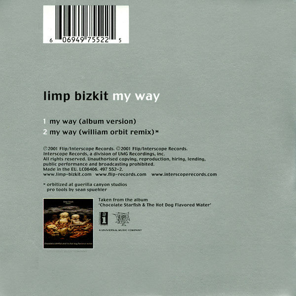 Limp Bizkit : My Way (CD, Single)