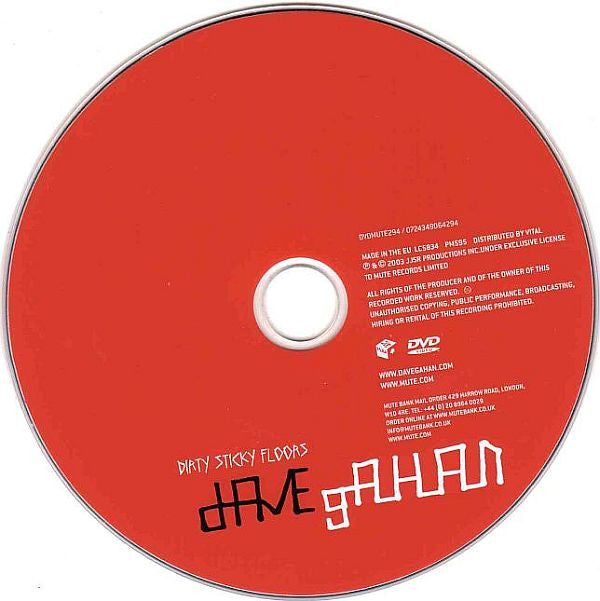 Dave Gahan : Dirty Sticky Floors (DVD-V, Single, PAL)