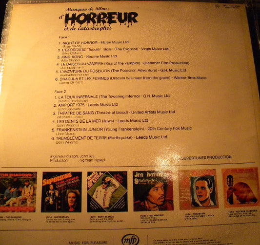 Geoff Love & His Orchestra : Musiques De Films D'horreur Et De Catastrophes (LP)