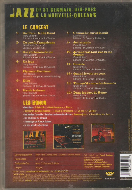 Dany Brillant : Jazz... À La Nouvelle Orléans (DVD, PAL)