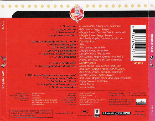 "42nd Street" Original Dutch Cast, Ensemble : 42nd Street (CD, Album)