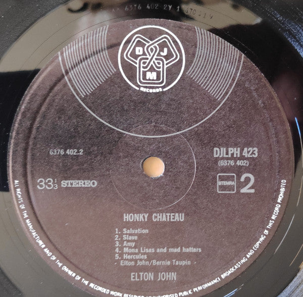 Elton John : Honky Château (LP, Album, Gat)