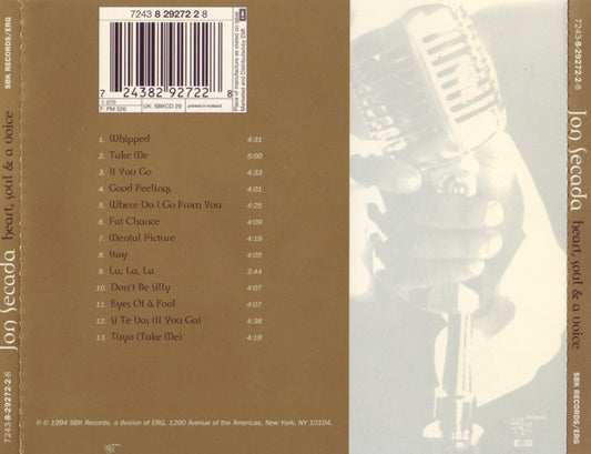 Jon Secada : Heart, Soul & A Voice (CD, Album)