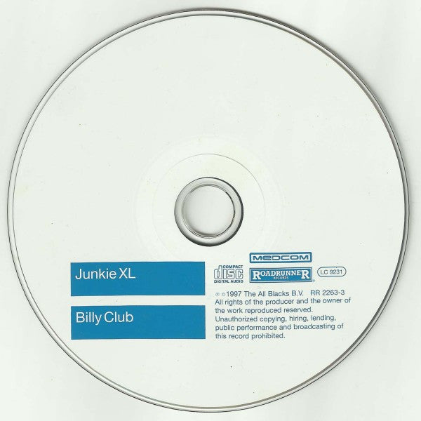 Junkie XL : Billy Club (CD, Single)