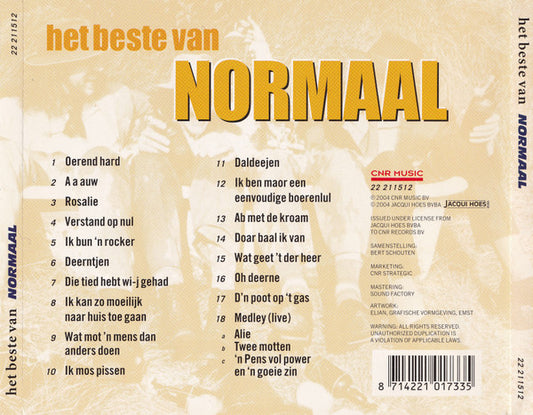 Normaal : Het Beste Van Normaal (CD, Comp)