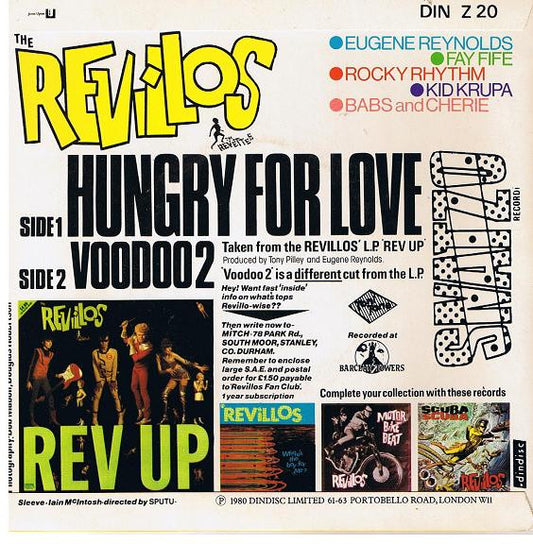 The Revillos : Hungry For Love (7", Single)