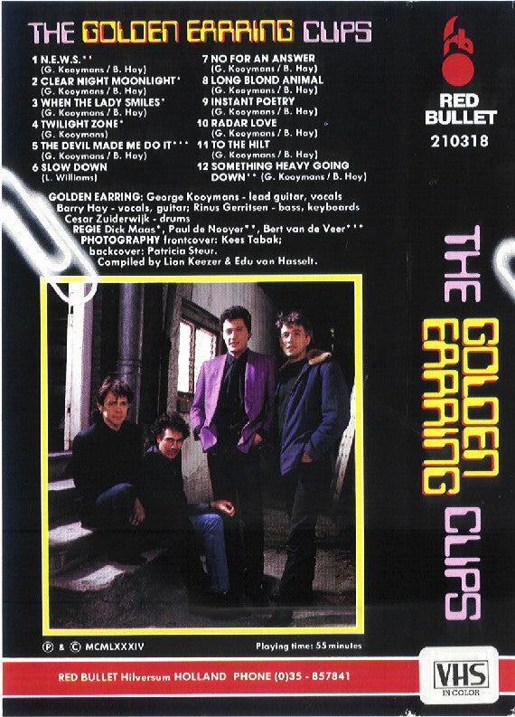 Golden Earring : The Golden Earring Clips (VHS, Album)